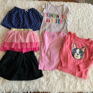 Toddler Girls bundle of 6 Size 3T
